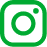 Instagram logo in green to match the brand color of FoodBeeper 